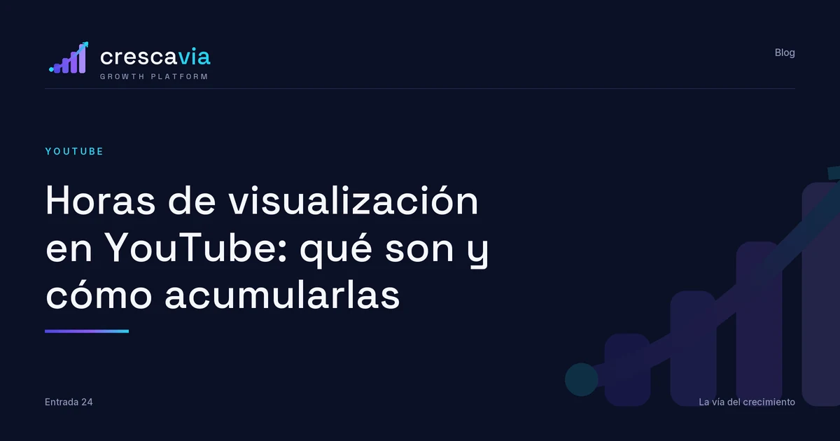 Horas de visualización en YouTube: qué son y cómo acumularlas